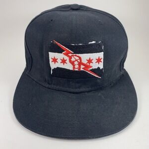 WWE CM Punk Cap RARE Hat Black Best In The World Wrestler C M Fist Lightening